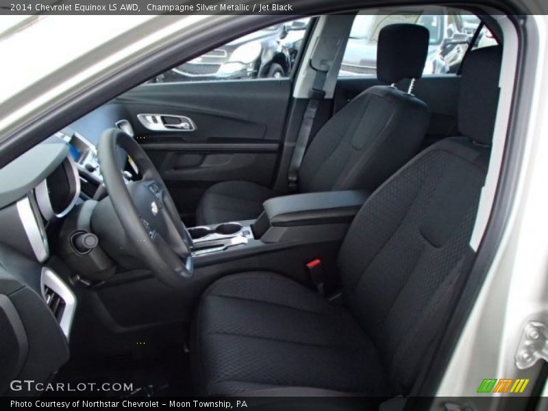 Champagne Silver Metallic / Jet Black 2014 Chevrolet Equinox LS AWD
