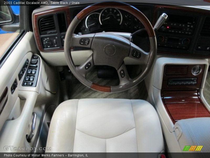 Sable Black / Shale 2003 Cadillac Escalade AWD