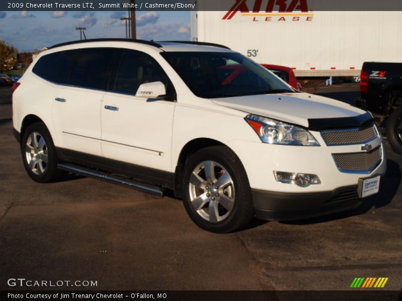 Summit White / Cashmere/Ebony 2009 Chevrolet Traverse LTZ