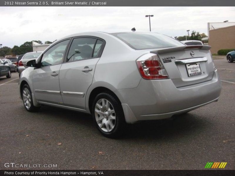 Brilliant Silver Metallic / Charcoal 2012 Nissan Sentra 2.0 S