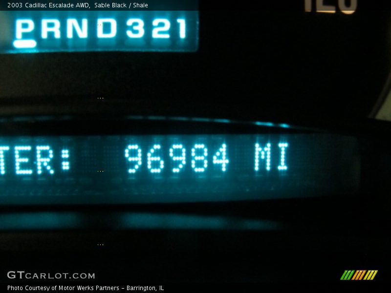 Sable Black / Shale 2003 Cadillac Escalade AWD