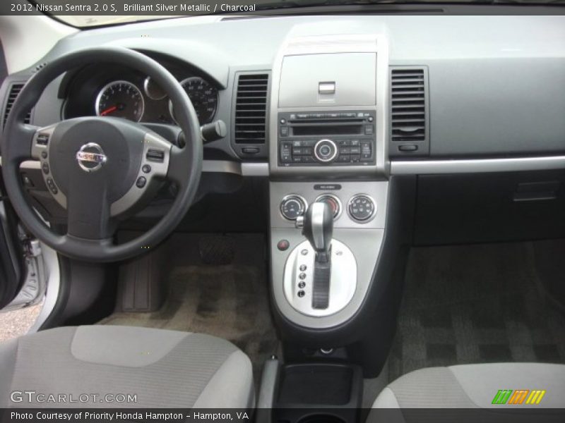 Brilliant Silver Metallic / Charcoal 2012 Nissan Sentra 2.0 S