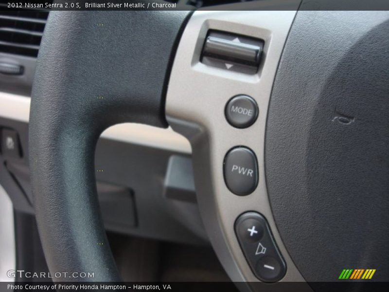 Brilliant Silver Metallic / Charcoal 2012 Nissan Sentra 2.0 S
