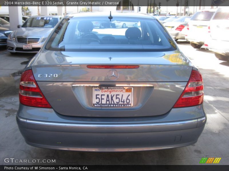 Granite Grey Metallic / Charcoal 2004 Mercedes-Benz E 320 Sedan