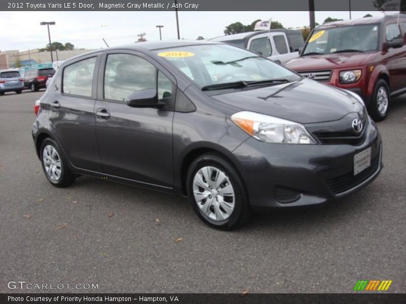 Magnetic Gray Metallic / Ash Gray 2012 Toyota Yaris LE 5 Door