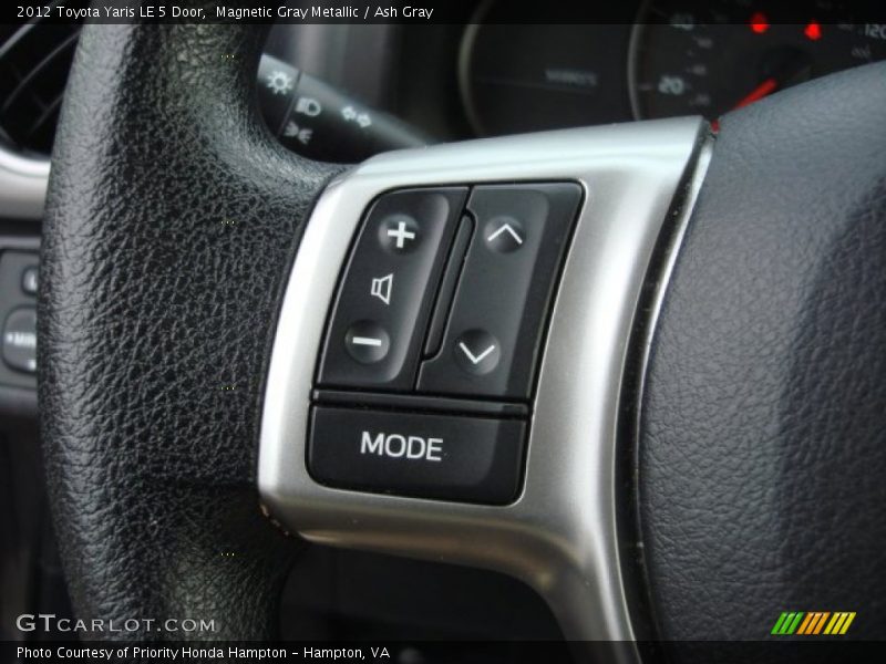 Magnetic Gray Metallic / Ash Gray 2012 Toyota Yaris LE 5 Door