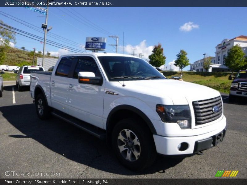 Oxford White / Black 2012 Ford F150 FX4 SuperCrew 4x4