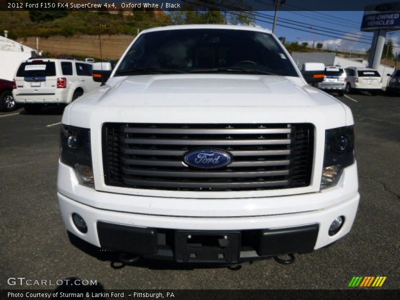 Oxford White / Black 2012 Ford F150 FX4 SuperCrew 4x4