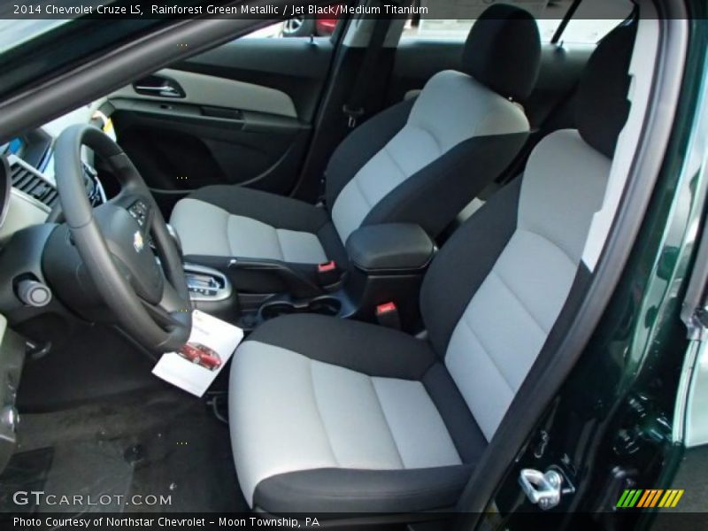 Rainforest Green Metallic / Jet Black/Medium Titanium 2014 Chevrolet Cruze LS