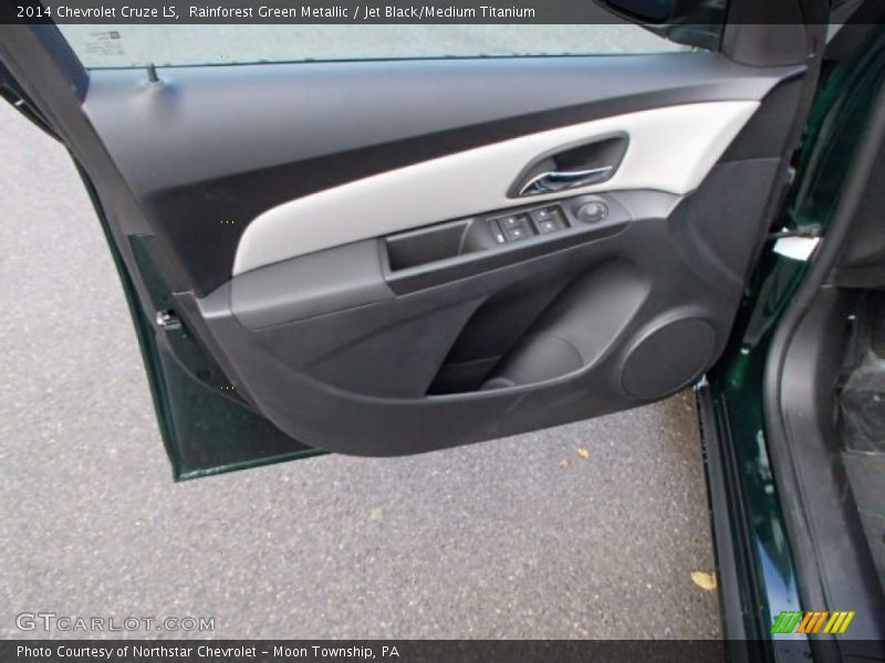 Rainforest Green Metallic / Jet Black/Medium Titanium 2014 Chevrolet Cruze LS