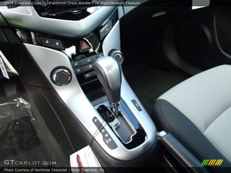 Rainforest Green Metallic / Jet Black/Medium Titanium 2014 Chevrolet Cruze LS