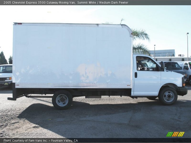 Summit White / Medium Dark Pewter 2005 Chevrolet Express 3500 Cutaway Moving Van