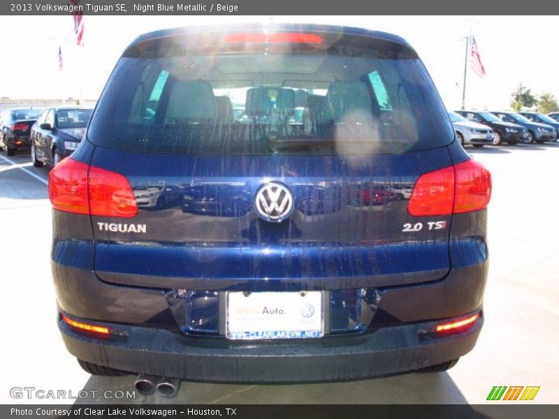 Night Blue Metallic / Beige 2013 Volkswagen Tiguan SE