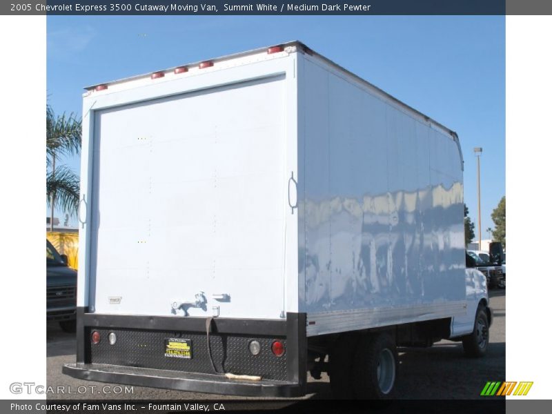 Summit White / Medium Dark Pewter 2005 Chevrolet Express 3500 Cutaway Moving Van