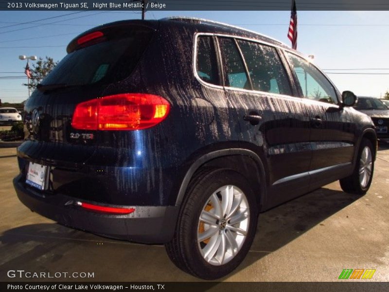 Night Blue Metallic / Beige 2013 Volkswagen Tiguan SE