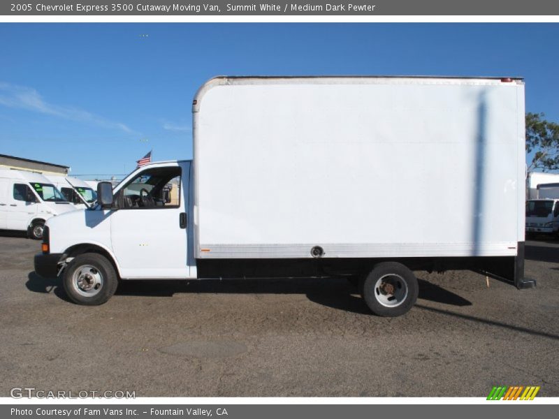 Summit White / Medium Dark Pewter 2005 Chevrolet Express 3500 Cutaway Moving Van