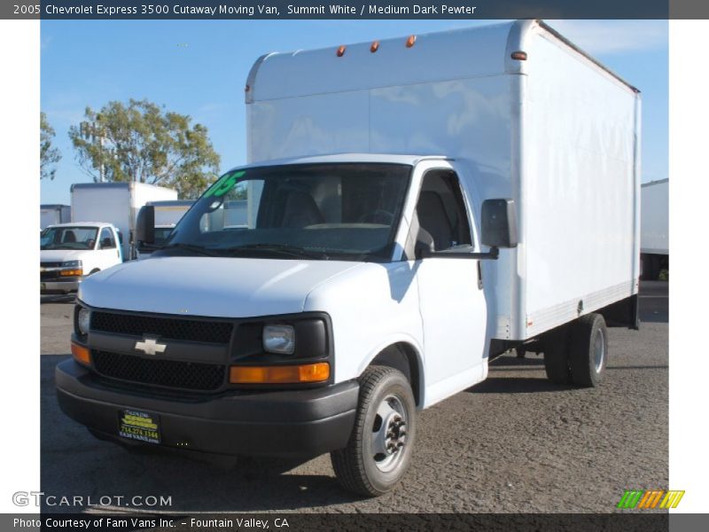 Summit White / Medium Dark Pewter 2005 Chevrolet Express 3500 Cutaway Moving Van
