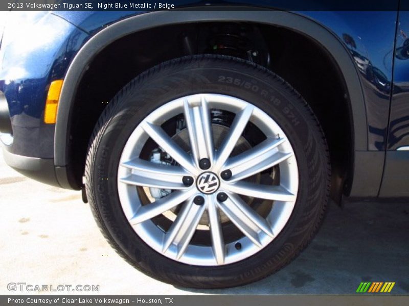 Night Blue Metallic / Beige 2013 Volkswagen Tiguan SE