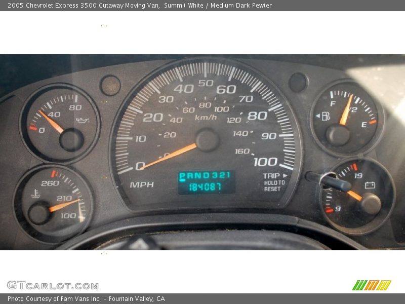 Summit White / Medium Dark Pewter 2005 Chevrolet Express 3500 Cutaway Moving Van