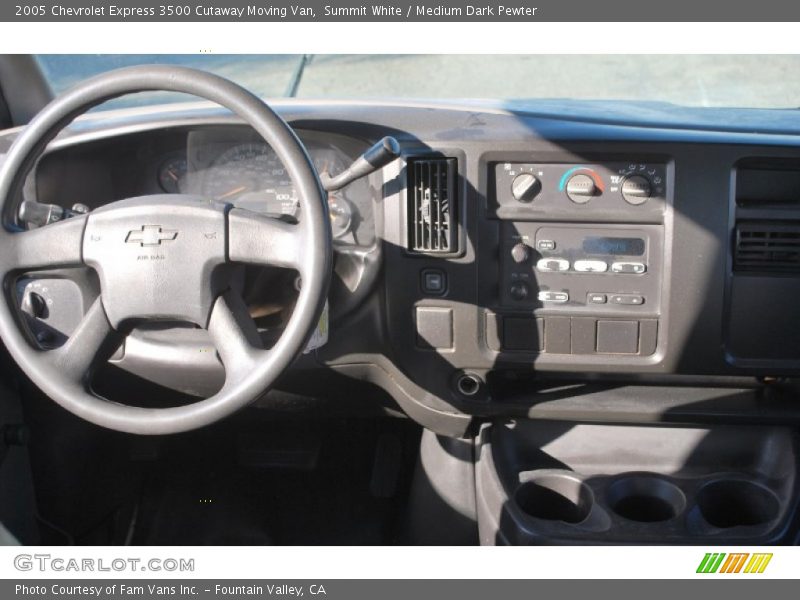 Summit White / Medium Dark Pewter 2005 Chevrolet Express 3500 Cutaway Moving Van