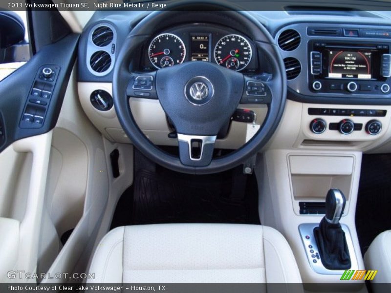 Night Blue Metallic / Beige 2013 Volkswagen Tiguan SE