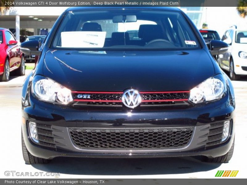 Deep Black Pearl Metallic / Intelagos Plaid Cloth 2014 Volkswagen GTI 4 Door Wolfsburg Edition