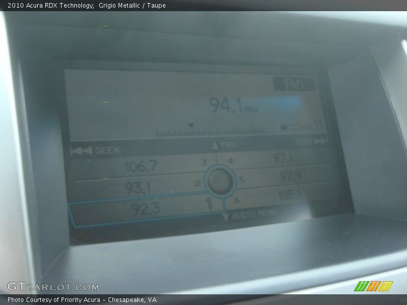 Grigio Metallic / Taupe 2010 Acura RDX Technology