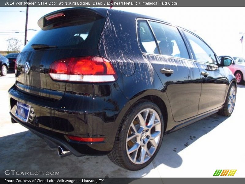 Deep Black Pearl Metallic / Intelagos Plaid Cloth 2014 Volkswagen GTI 4 Door Wolfsburg Edition