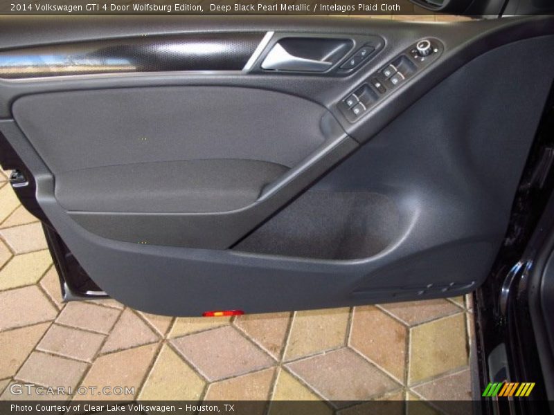 Deep Black Pearl Metallic / Intelagos Plaid Cloth 2014 Volkswagen GTI 4 Door Wolfsburg Edition
