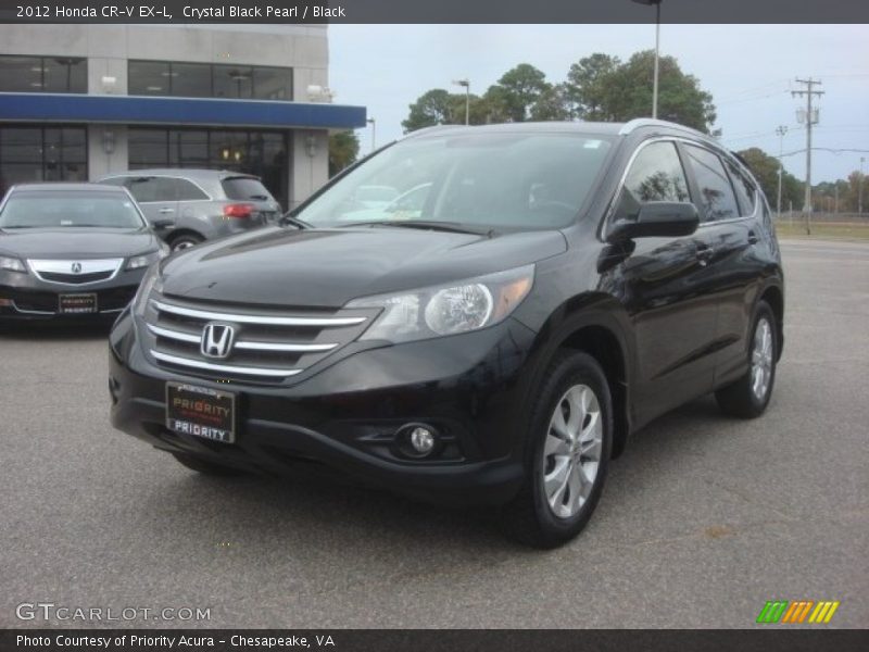 Crystal Black Pearl / Black 2012 Honda CR-V EX-L