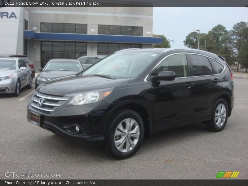 Crystal Black Pearl / Black 2012 Honda CR-V EX-L