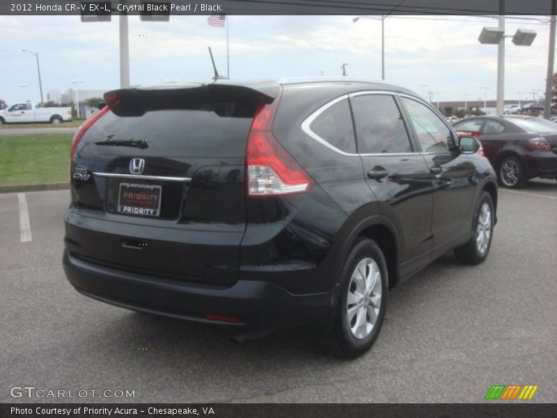 Crystal Black Pearl / Black 2012 Honda CR-V EX-L
