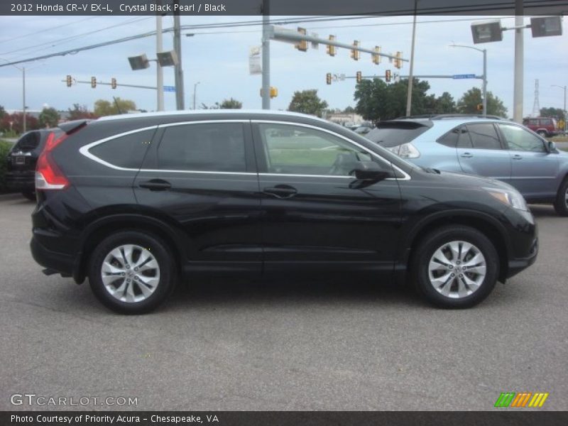 Crystal Black Pearl / Black 2012 Honda CR-V EX-L