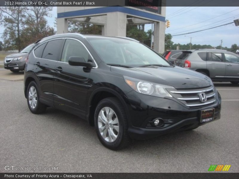 Crystal Black Pearl / Black 2012 Honda CR-V EX-L