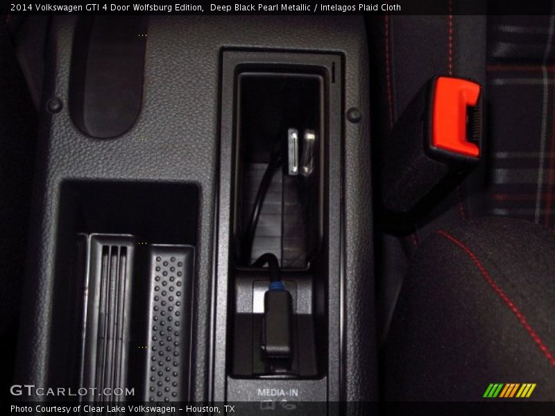 Deep Black Pearl Metallic / Intelagos Plaid Cloth 2014 Volkswagen GTI 4 Door Wolfsburg Edition