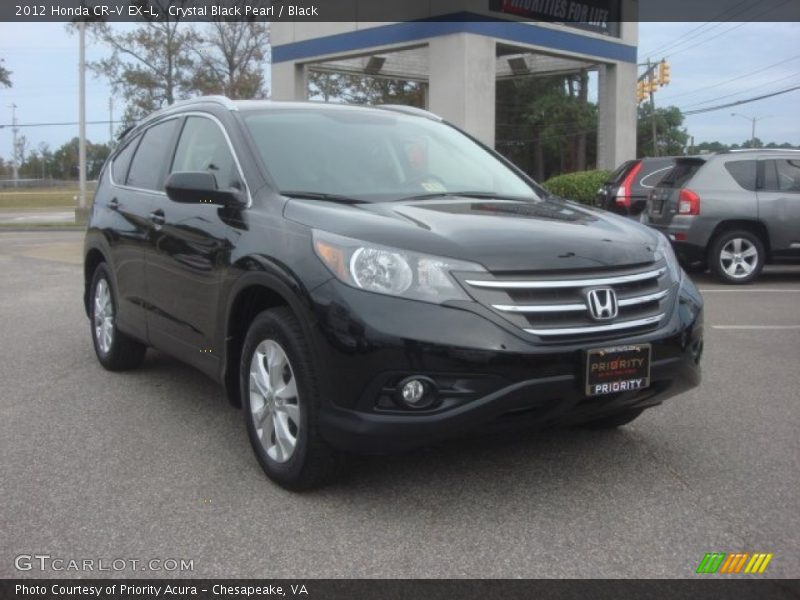 Crystal Black Pearl / Black 2012 Honda CR-V EX-L