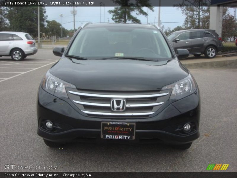 Crystal Black Pearl / Black 2012 Honda CR-V EX-L