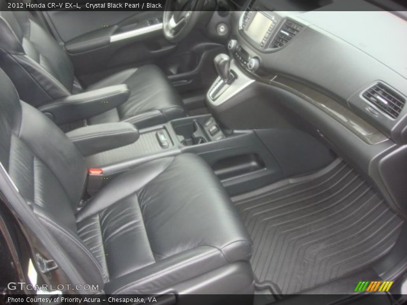 Crystal Black Pearl / Black 2012 Honda CR-V EX-L