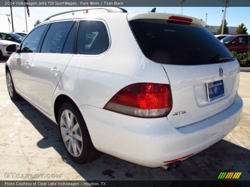Pure White / Titan Black 2014 Volkswagen Jetta TDI SportWagen