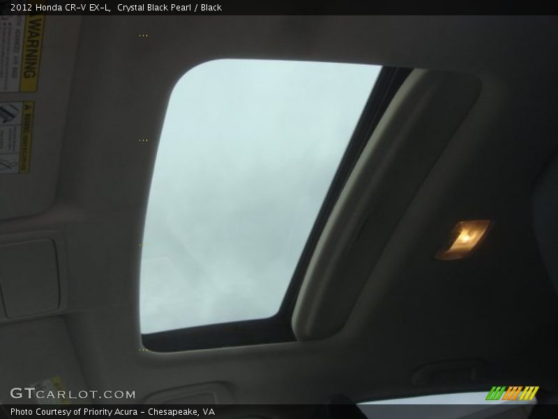 Crystal Black Pearl / Black 2012 Honda CR-V EX-L