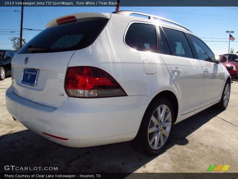 Pure White / Titan Black 2014 Volkswagen Jetta TDI SportWagen