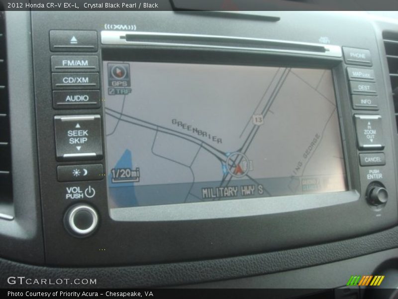 Crystal Black Pearl / Black 2012 Honda CR-V EX-L