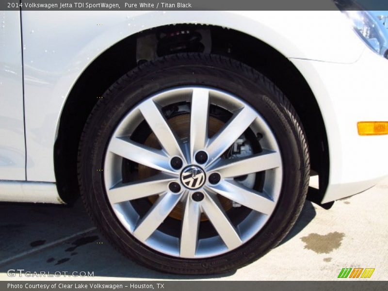 Pure White / Titan Black 2014 Volkswagen Jetta TDI SportWagen