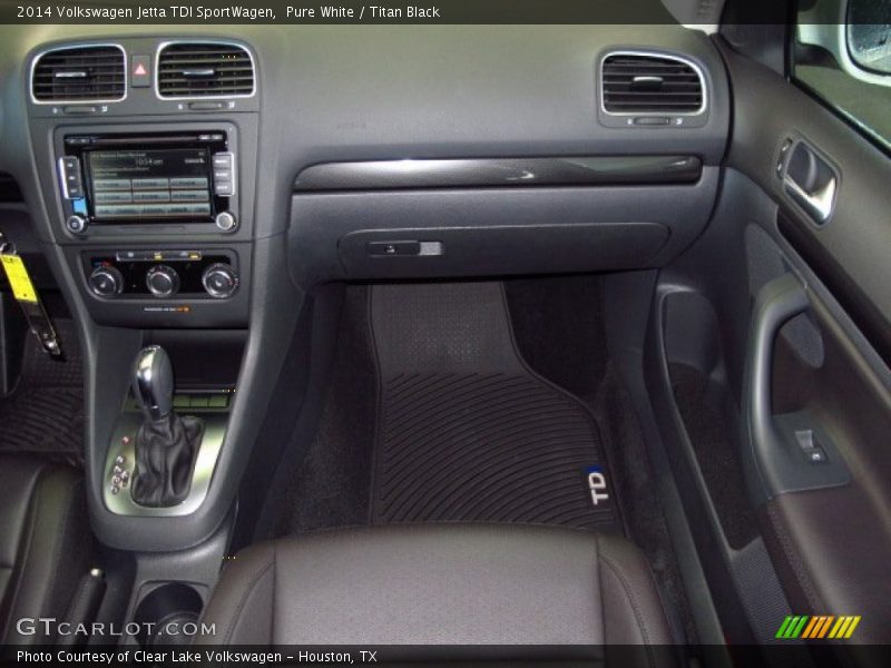 Pure White / Titan Black 2014 Volkswagen Jetta TDI SportWagen
