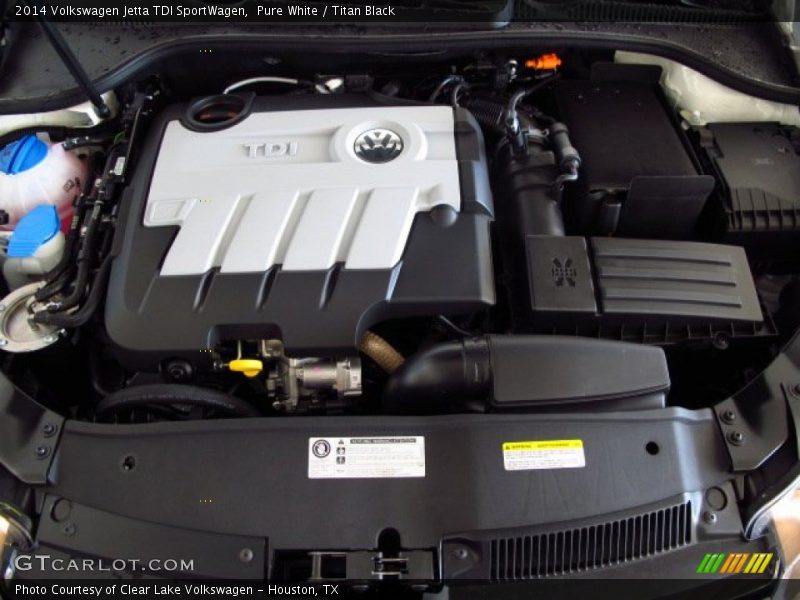 Pure White / Titan Black 2014 Volkswagen Jetta TDI SportWagen