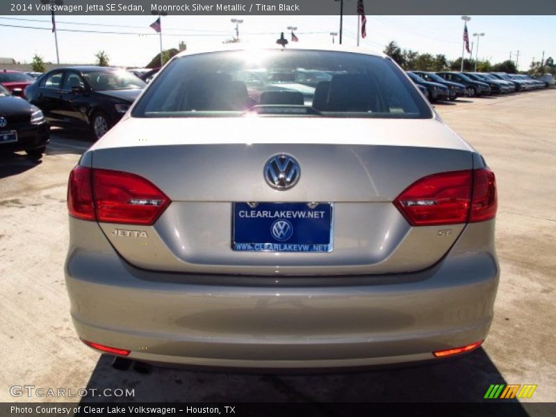 Moonrock Silver Metallic / Titan Black 2014 Volkswagen Jetta SE Sedan