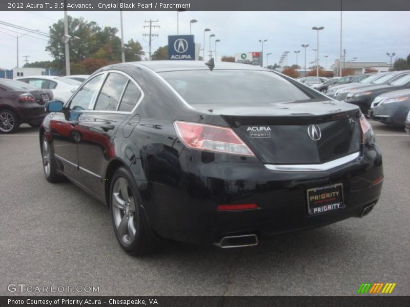 Crystal Black Pearl / Parchment 2012 Acura TL 3.5 Advance