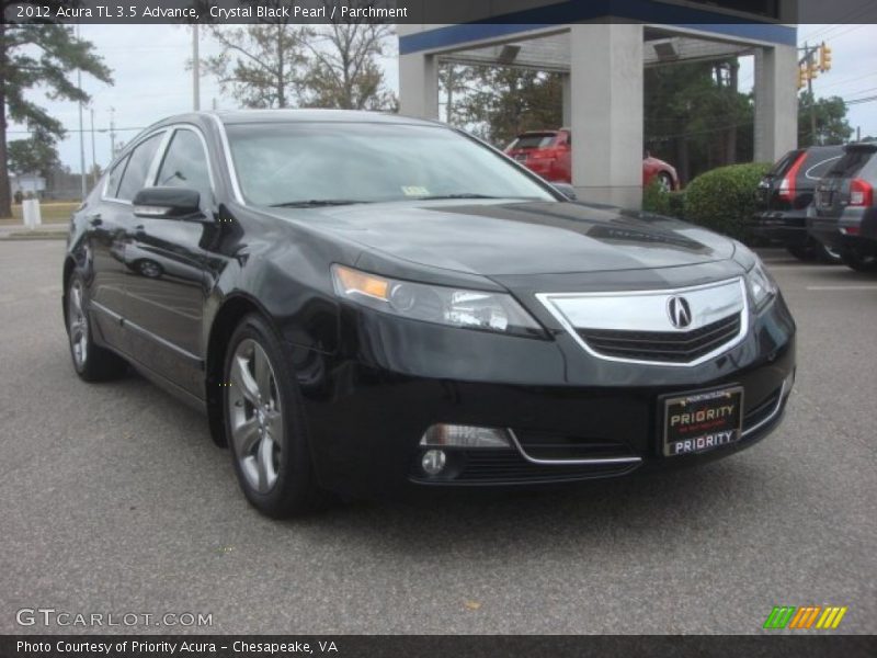 Crystal Black Pearl / Parchment 2012 Acura TL 3.5 Advance