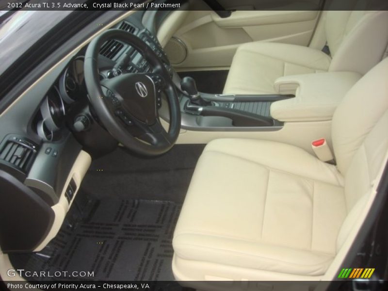 Crystal Black Pearl / Parchment 2012 Acura TL 3.5 Advance