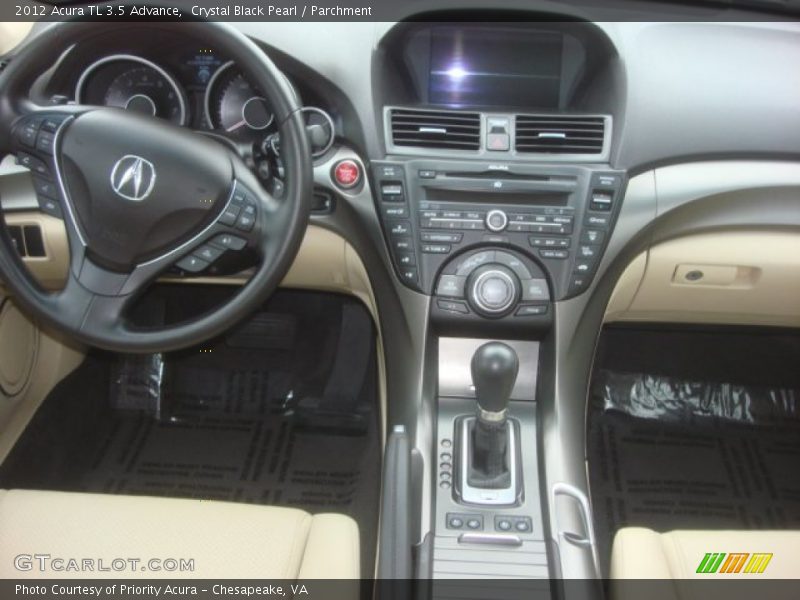 Crystal Black Pearl / Parchment 2012 Acura TL 3.5 Advance